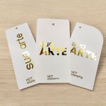 TAGS PARA ROUPAS HOT STAMPING I Frente | Verso