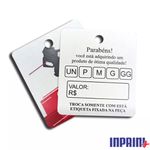 TAG ROUPA PERSONALIZADO - couche 300gr - Impressão Frente e Verso