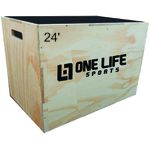 Caixote Plyo Box Crossfit 24' ONE LIFE - 60 X 65 X 50 CM