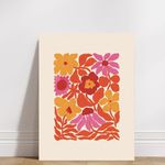 Plaquinha decorativa flores