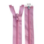 Zíper Destacável Nylon 70CM - Rosa Bebê