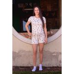 PIJAMA SHORT DOOL NO VISCOSE DE ALGODÃO CORAÇÃO VERDE
