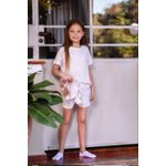 PIJAMA INFANTIL CURTO SHORT E BONECA BRILHA ESCURO