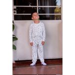 PIJAMA INFANTIL MASCULINO LONGO COM PUNHO BRILHA ESCURO