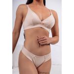CONJUNTO ALGODÃO SEM BOJO COM DETALHE BOTÕES NUDE