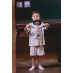 PIJAMA INFANTIL MASCULINO CURTO COM BERMUDA BONECO BICICLETA