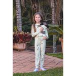 PIJAMA INFANTIL LONGO COM PUNHO COM BONECA CACHORRO