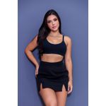 SUTIÃ ALGODÃO ESTILO TOP COM BOJOS REMOVÍVEIS PRETO