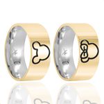 Par de Alianças de Moeda Personalizadas - M24K28