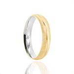 Par de Alianças de Moeda Foscas 4,3mm - M24K31