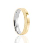 Par de Alianças de Moeda Diamantada - M24K35