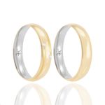 Par de Alianças de Moeda 4,3mm - MA1237