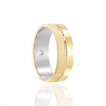Par de Alianças de Moeda Diamantada - MA1239