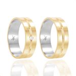 Par de Alianças de Moeda 5,7mm - MA1262
