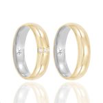 Par de Alianças de Moeda 5mm - MA1269