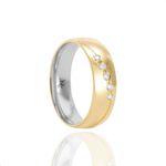 Par de Alianças de Moeda Noivado Casamento 5,7mm - MA1270