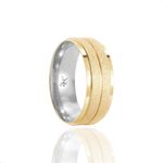 Par de Alianças de Moeda Diamantadas - MA1274