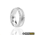Par de Alianças de Namoro em Prata 950 - 24K112