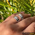 Par de Alianças de Namoro em Prata 950 - 24K21
