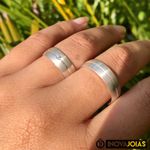 Par de Alianças de Namoro em Prata 950 - 24K43