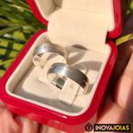 Par de Alianças de Namoro em Prata 950 - 24K43