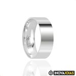 Par de Alianças de Namoro em Prata 950 - 24K49