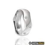 Par de Alianças de Namoro em Prata 950 - AL11