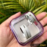 Par de Alianças de Namoro Em Prata 950 - AL41 8mm