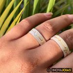 Par de Alianças de Namoro em Prata 950 - AP14