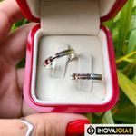 Par de Alianças de Namoro em Prata 950 - IM05