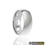 Par de Alianças de Namoro em Prata 950 - P154