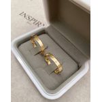 Par de Alianças Casamento Modelo Trabalhado Ouro 18k/750 3.50mm Reta Polida Anatômica Com Pedras- 10205