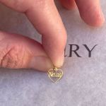 Pingente Coração Com Nomes Pequeno Ouro 18k 750 40045pr