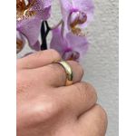 Par de Alianças Casamento Modelo Tradicional Ouro 18k/750 7.00mm Abaulada Polida - 10022