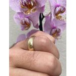 Par de Alianças Casamento Modelo Tradicional Ouro 18k/750 7.00mm Abaulada Polida - 10022