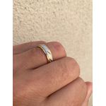 Par de Alianças Casamento Modelo Diamantado Ouro 18k/750 5.00mm Reta Fosca Com Ródio - 10087