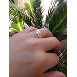 Par de Alianças Casamento Modelo Trabalhado Ouro 18k/750 6.00mm Abaulada Anatômica/Confort Polida Com Pedras - 10168