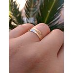Par de Alianças Casamento Modelo Trabalhado Ouro 18k/750 6.00mm Abaulada Anatômica/Confort Polida Com Pedras - 10168