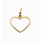 Pingente Coração Pequeno Ouro 18k 750
