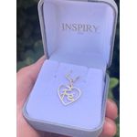 Pingente Coração Fé Médio 15MM Ouro 18k 750 