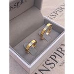 Par de Alianças Casamento Modelo Tradicional Ouro 18k/750 4.00 mm Reta Canto Chanfrado 