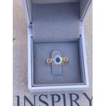 Anel de Formatura em Ouro 18k/750 com Pedra Gota e símbolos em Ouro Branco