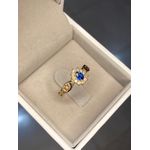 Anel de Formatura em Ouro 18k/750 com Pedra Gota e símbolos em Ouro Branco