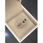 Anel de Formatura em Ouro 18k/750 com Pedra Gota e símbolos em Ouro Branco