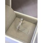 Anel de Noivado Corda Torçido Em Ouro 18k/750 Branco ou Amarelo 