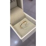 Anel Solitário Em Ouro 18k/750 0.80mm De Largura Polido Reto Com 1 Pedra De 2.5 mm 