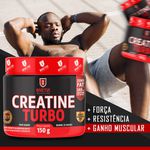 Creatine Turbo 150 g para Força e Massa Muscular