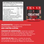 Creatine Turbo 150 g para Força e Massa Muscular