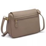 Bolsa Feminina de Mão com Alça Transversal em Couro Legitimo cor Nude - 8601N