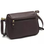 Bolsa Feminina de Mão com Alça Transversal em Couro Legitimo cor Café - 8601M